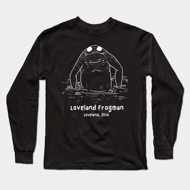 Loveland Frogman Long Sleeve T-Shirt by ArtEnceladus